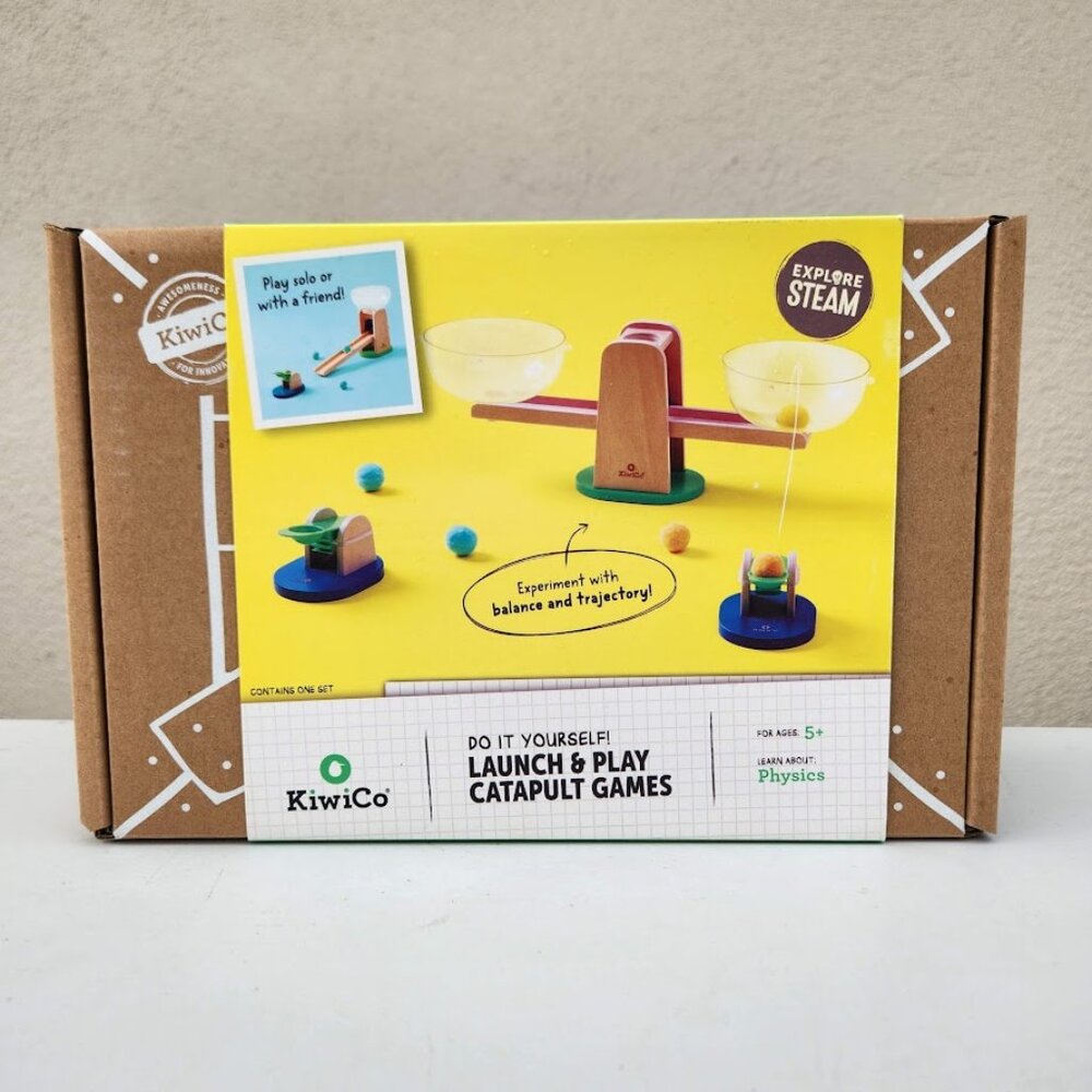NEW KiwiCo Launch & Play Catapult Games STEM Science Kit Set Physics Launcher Ki
